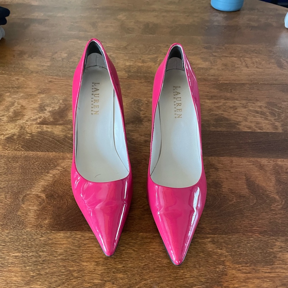 Ralph Lauren pink stiletto pumps🌺